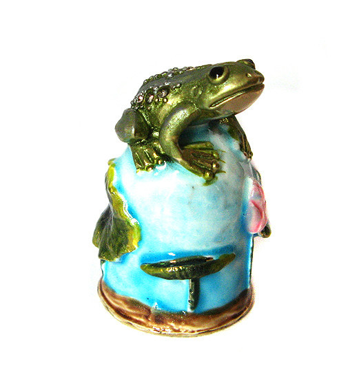 Наперсток сувенир Лягушка Киев - изображение 1