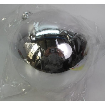 Ялинкова іграшка Novogod`ko уля Novogod&apos;ko, пластик, 15cм, срібло, глянець (974068) Вінниця - фото 1