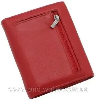 Маленький женский кожаный кошелек под карточки бордоввого цвета ST Leather 2047A Красный Киев - изображение 4