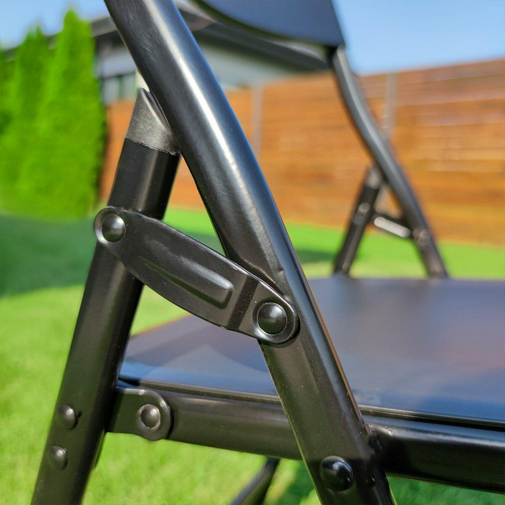 Складной стілець 46х42,5х86см Чорний SW-00001611 Дніпро - фото 4