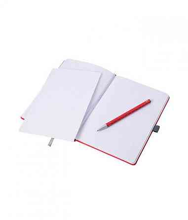 Блокнот с шариковой ручкой Troika SLIM PAD A5, красный Ровно