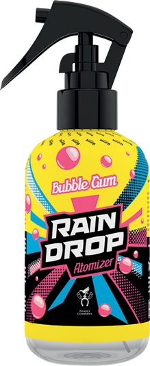 Ароматизатор для авто спрей "Rain Drop" Bubble Gum (Жувальна гумка) 200мл Tasotti Київ - фото 1