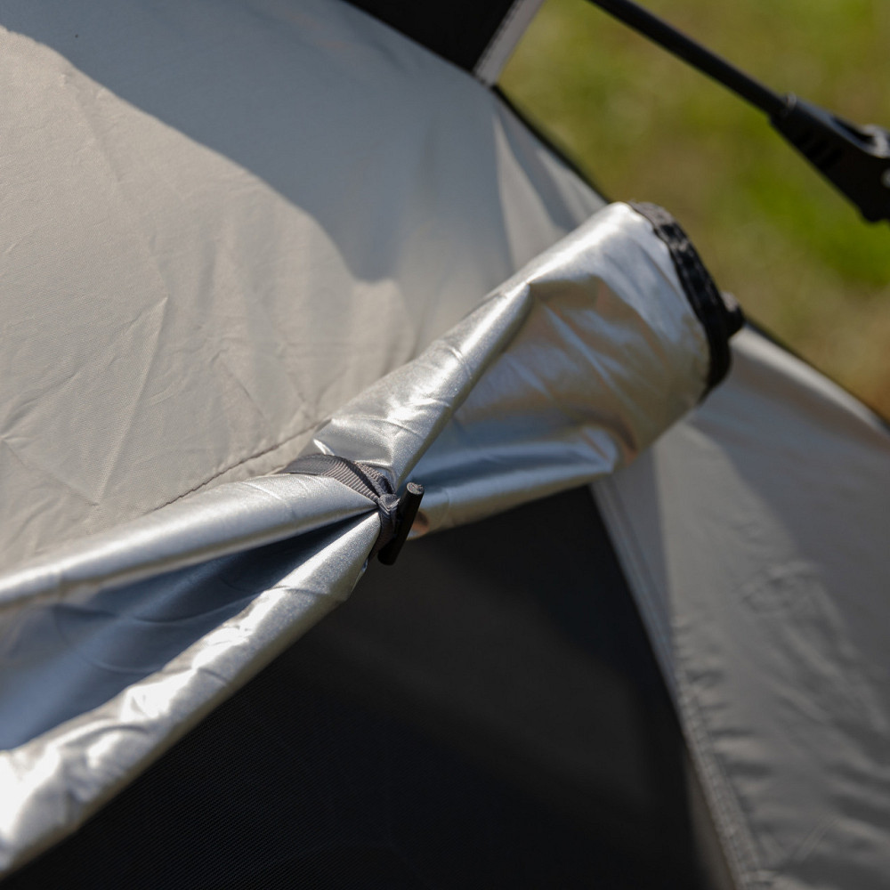 Lugi Намет автоматичний тримісний 2 на 2 (м) кемпінговий туристичний LU-016B Чорний Киев - изображение 7