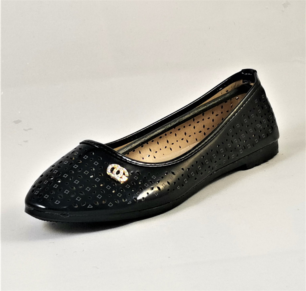 Жіночі Балетки Чорні Лакові з Перфорацією Мокасини Туфлі Літні (розміри: 36,37,38,39) — 870 Дніпро - фото 4