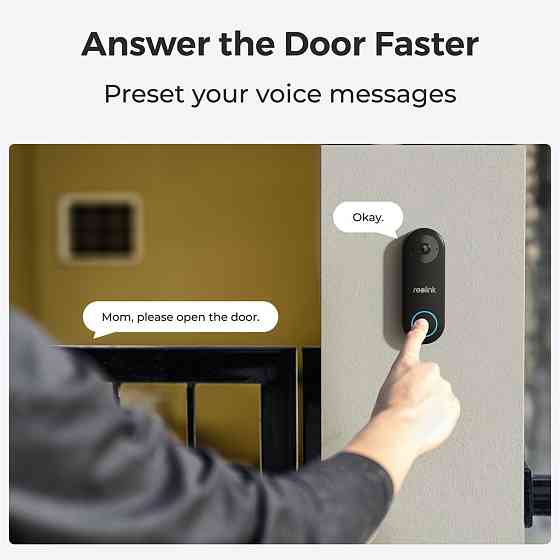 Відеодзвінок Reolink D340P (Video Doorbell PoE) ( 29221 ) Харків