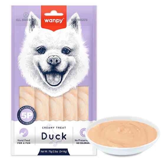 Wanpy Creamy Lickable Treat Duck ВАНПИ УТКА жидкое лакомство для собак Киев