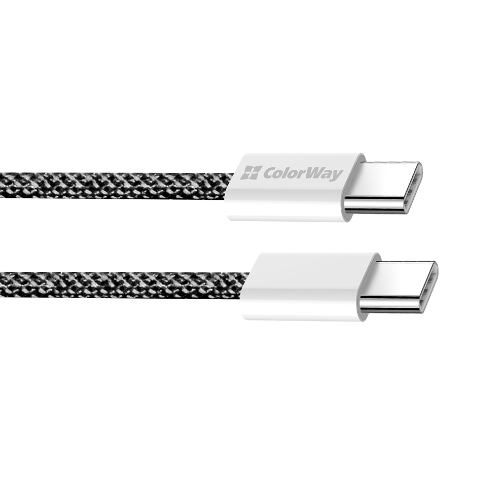 Кабель USB PD Type-C/Type-C ColorWay CW-CBPDCC068-BK 3,0A 60W 2м чорний Житомир