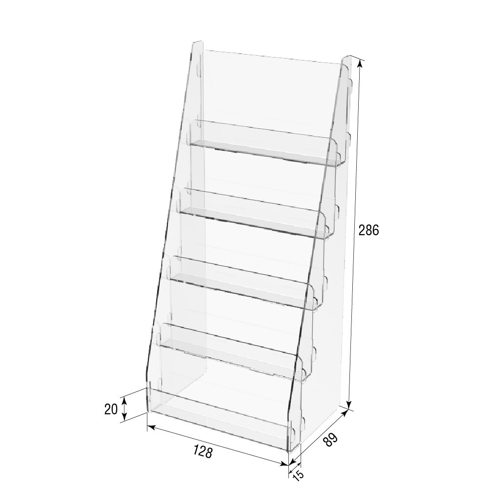 Товарна горка EKOSTAR на 5 полиць 128х89х286 Київ - фото 3