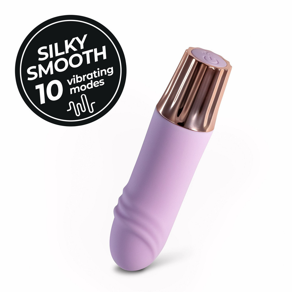 Міні-вібратор CRUSHIOUS Mellow Waves, лавандовий, 11 х 2,6 см Sex Aura Київ - фото 10
