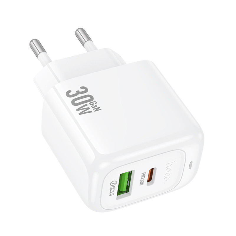 Мережевий зарядний пристрій HOCO CS55A Surplus PD30W+QC3.0 charger White Одеса - фото 4