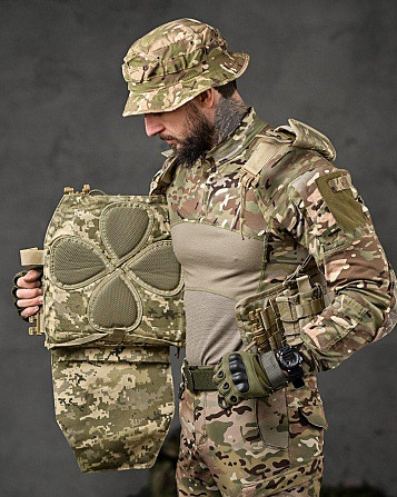 Плитоноска 4 швидкі скидання Cordura піксель ВТ7930 Київ - фото 6