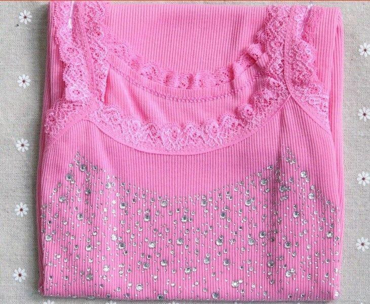 Майка жіноча з каменями one size рожевий Київ - фото 3