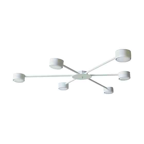 Люстра потолочная MSK Electric Copter на шесть круглых плафонов под лампы GX53 белая NL 8040-6 WH Одесса
