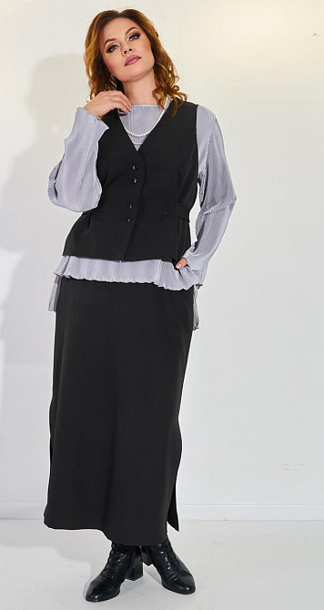 Костюм-трійка зі спідницею (48) Київ - фото 2