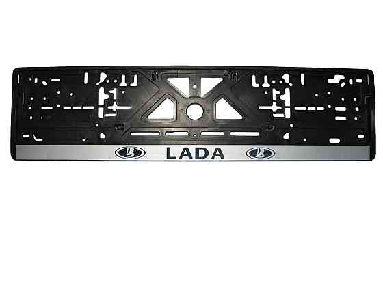 Рамка номерного знаку Lada пластик чорна 1шт Киев