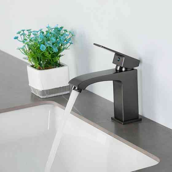 Смеситель для умывальника FRAP F1076-9, графит Киев