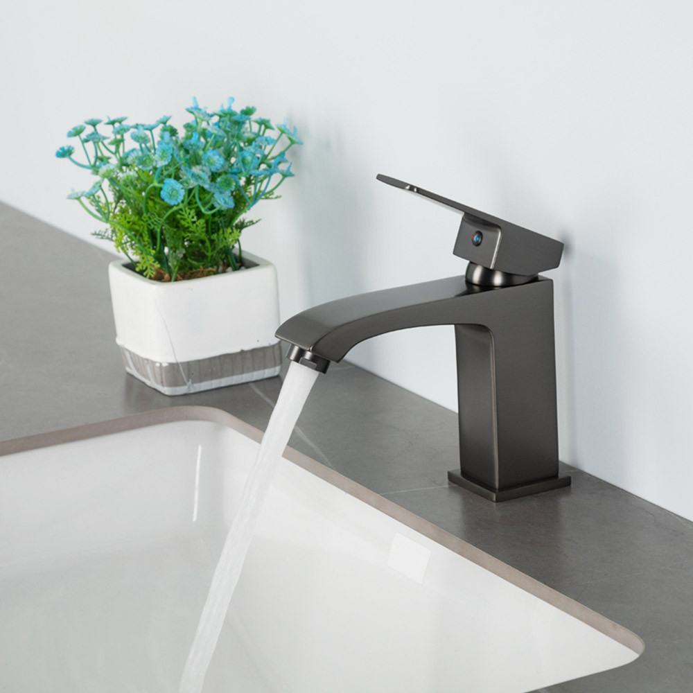 Смеситель для умывальника FRAP F1076-9, графит Киев - изображение 2