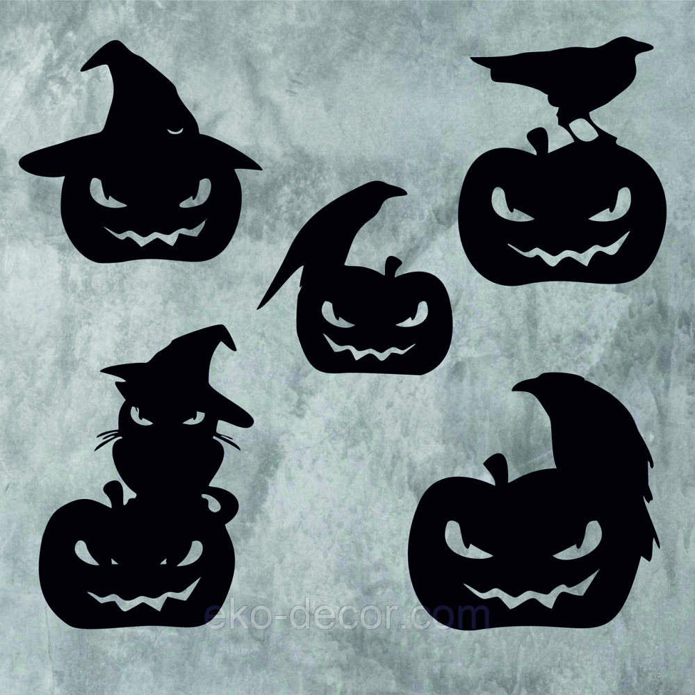 Декоративне настінне Панно «Хеллоуїн — гарбуз», Декор на стіну 90*82 см Київ - фото 10