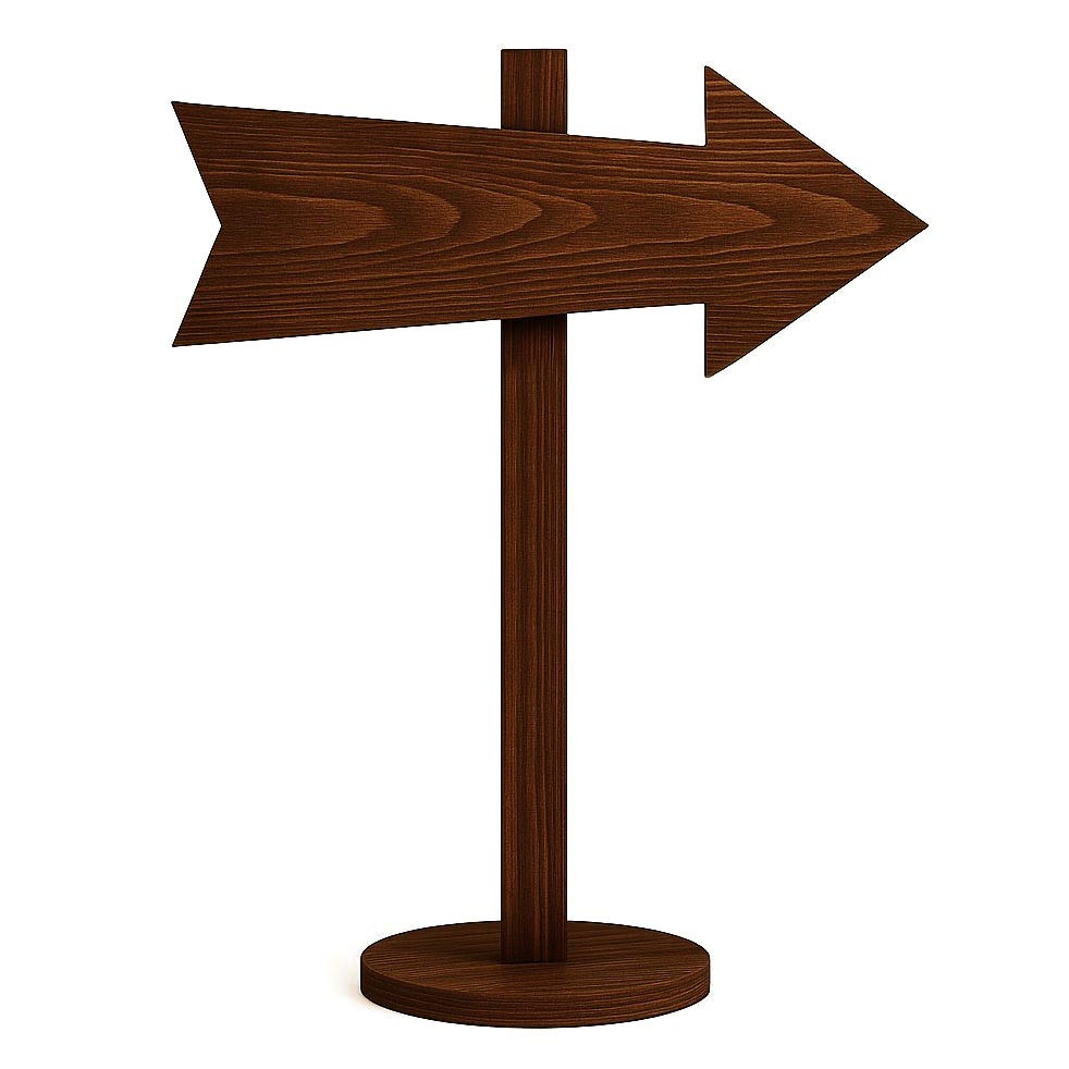 Підлогова стрілка-покажчик "Мусанда" терракот Миколаїв - фото 1