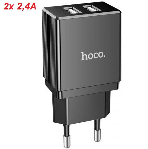 Мережевий адаптер Блок Зарядка 2USB 2,4A (hoco) Одесса - изображение 2