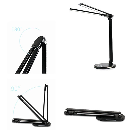 Лампа настільна LED подвійна розкладна 14Вт, 5 режимів, JW-5508 Вінниця - фото 2