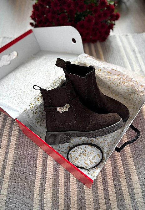 M.KRAFT Черевики жіночі M.KRAFT 2034/1 шоколадні (зима, замша натуральна) (6110) Коломия - фото 5