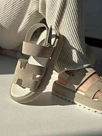 Olli Босоніжки жіночі бежеві OLLI Л-10-0110 літні з натуральної замші / Замшеві босоніжки на ни Коломия