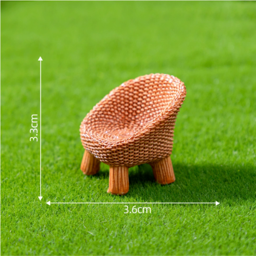 Набір мініатюрних садових меблів для мікро-ландшафту та флораріумів 9 предметів Одеса - фото 2