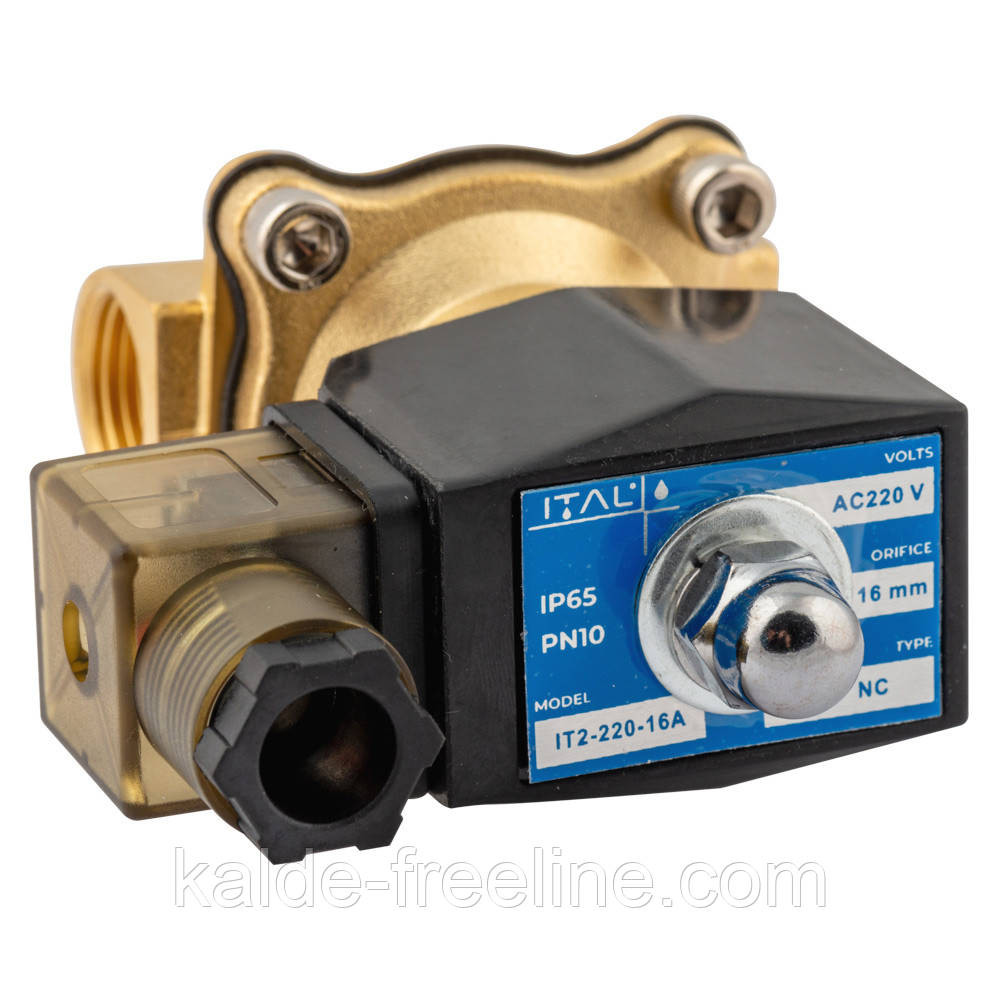 Электромагнитный клапан 1/2" (NC) нормально-закрыт. ITAL 2W160-15 AC 220V Харків - фото 2