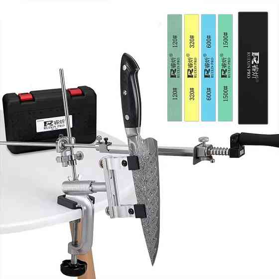 Професійна точилка для ножів Ruixin Pro IV RX-008 з 4 абразивними брусками та безпечною фіксацією Київ