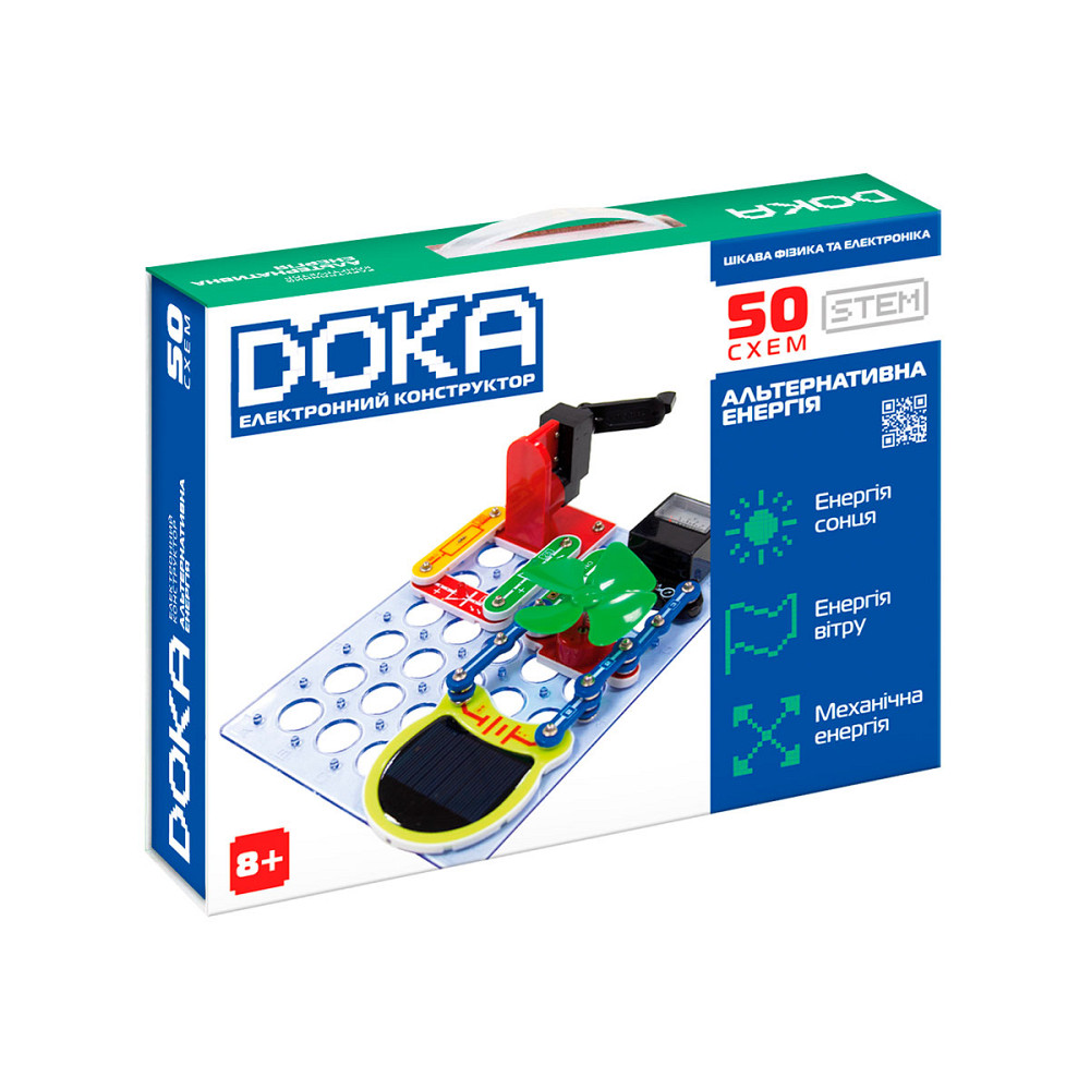 Конструктор електронний Doka Альтернативна енергія 50 схем Дніпро - фото 1
