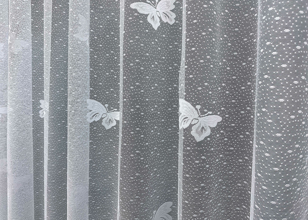 Тюль VR-Textil 1560т Метелики Жакард Білий 300х270 см (42-0468) Київ - фото 5