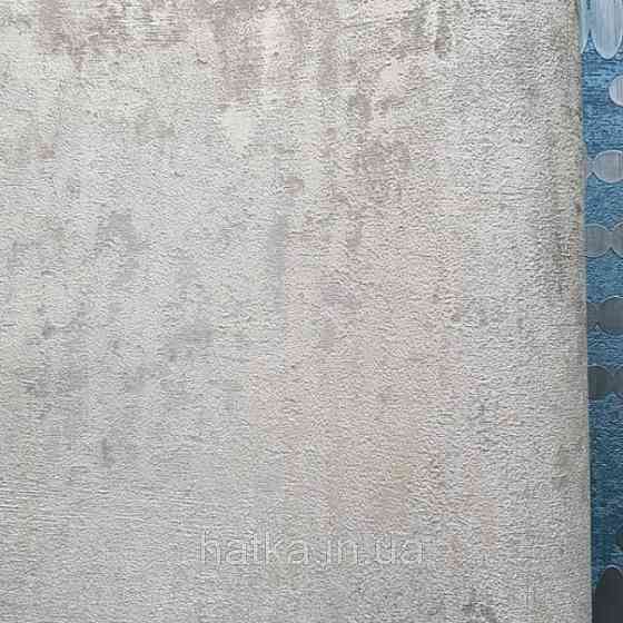 Шпалери вінілові на паперовій основі Zambaiti C88126 ABITAT штукатурка під бетон розмитий золотистий з зеленим Київ