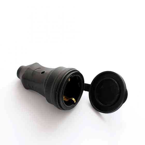 Штепсельний роз'єм ERKA 5001 з заглушкою 1 х 16 А (каучук) Київ