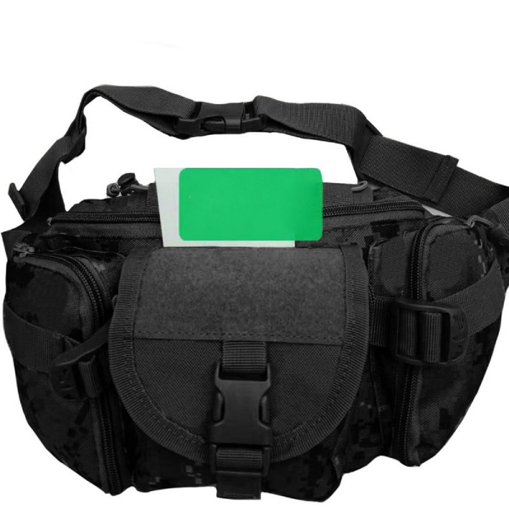 Сумка тактична поясна чорна Київ - фото 2