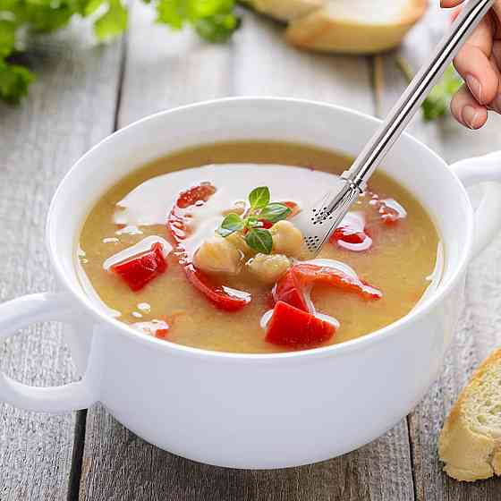 Набор металлических 2в1 трубочек с ситом для коктейля 5шт Винница