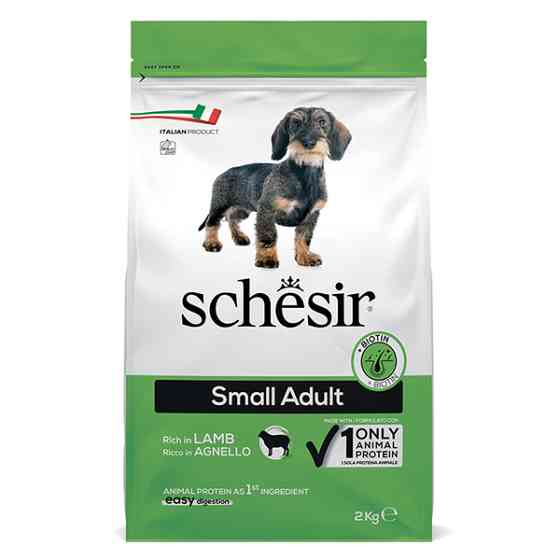 Schesir Dog Small Adult Lamb ШЕЗІР ДОРОСЛИЙ МАЛИХ ЯГНЯ сухий монопротеїновий корм для собак малих порід Київ