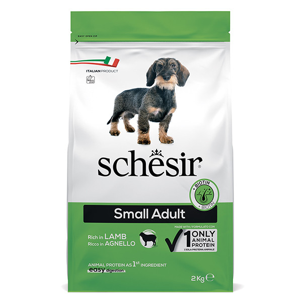 Schesir Dog Small Adult Lamb ШЕЗІР ДОРОСЛИЙ МАЛИХ ЯГНЯ сухий монопротеїновий корм для собак малих порід Київ - фото 1