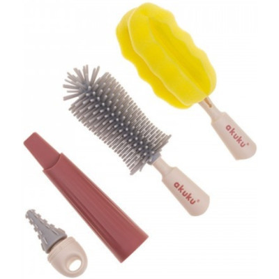 Щеточка для мытья бутылочек Akuku набор (A0512) Винница - изображение 2