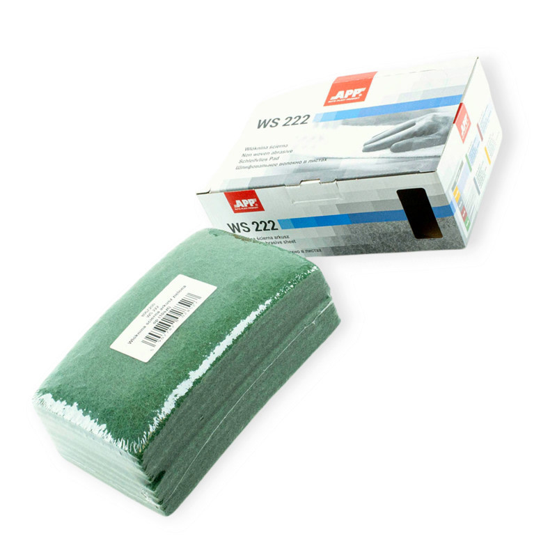 Губка матирующая абразивная (Скотч Брайт) APP WS222 150x230 зеленая (10шт) Мукачево - изображение 1