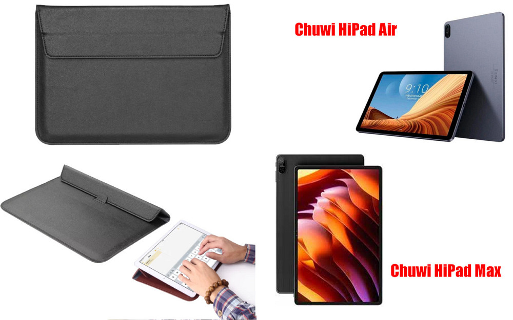 Чохол-конверт VitoCase для Chuwi HiPad Air, з функцією підставки для планшета Чорний Київ - фото 1