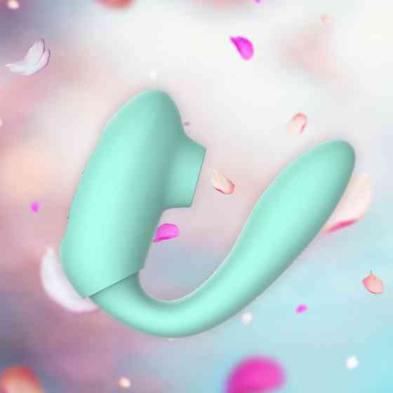Вибратор двойной стимуляции Every Night Toys вакуум с эффектом посасывания и стимуляция точки G Sex Aura Киев