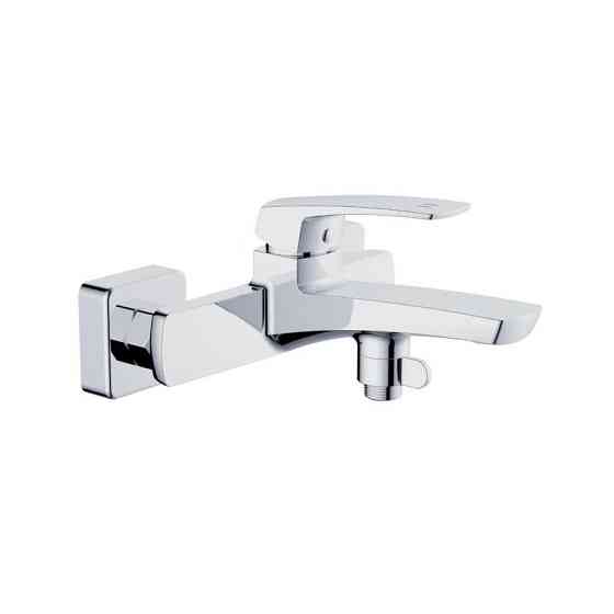 Смеситель для ванны Qtap Tern c душевым гарнитуром QTTER259CRM47586 Chrome Киев