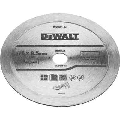 Диск пильний DeWALT алмазний кераміка/кахель, 76 х 1,0 х 9,5 мм, 1 шт. (DT20591) Вінниця