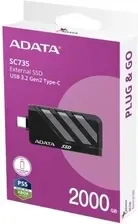 Мережевий накопичувач Adata External SC735 2TB Grey (SC7352000GCCBKGY) Київ