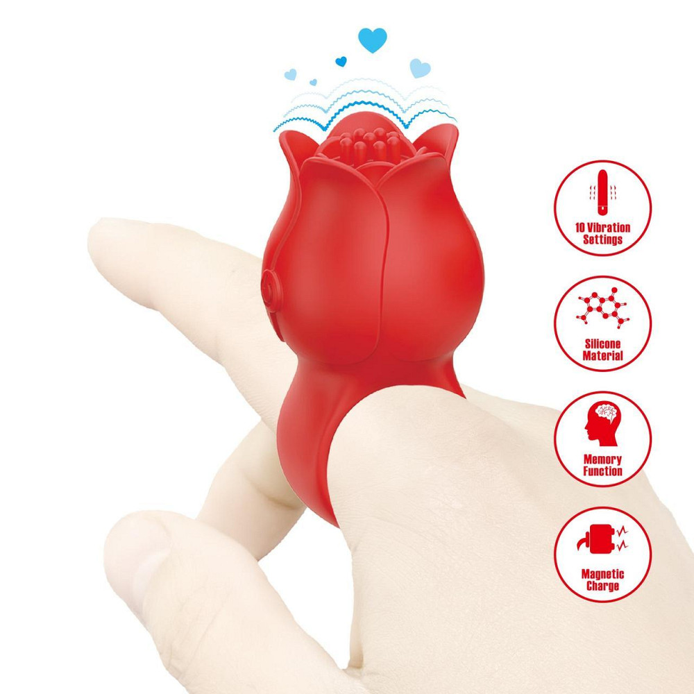 Виброкольцо на палец PRETTY LOVE JAE, 10 vibration functions, Silicone ABS Sex Aura Киев - изображение 10
