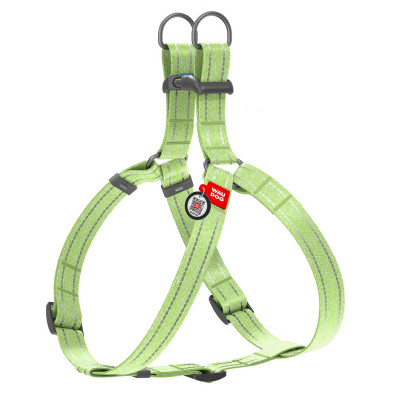 Шлей для собак WAUDOG Re-cotton с QR-паспортом S салатовая (03245) Винница - изображение 1