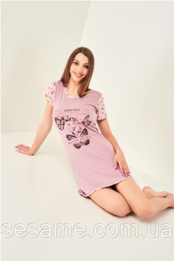 Пижама женская комплект для сна ,ночная сорочка, ночнушка ТМ Rubina 3628 (Турция) Харьков - изображение 2