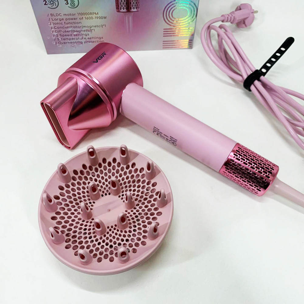 Фен для волос от сети, Мощный универсальный фен, Фен обычный для укладки волос укладки локонов JV-70 Львов - изображение 15