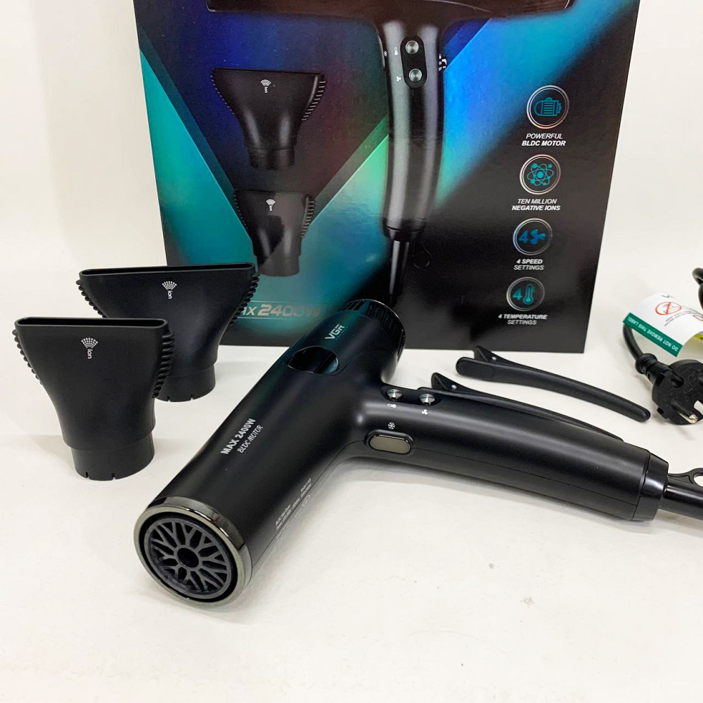 Фен з регулятором потужності і температури VGR, Фен з регульованою швидкістю і температурою JR-67 Івано-Франківськ - фото 10